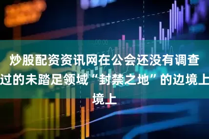 炒股配资资讯网在公会还没有调查过的未踏足领域“封禁之地”的边境上