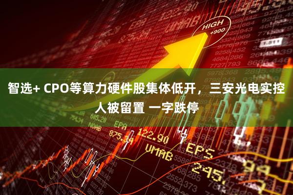 智选+ CPO等算力硬件股集体低开，三安光电实控人被留置 一字跌停