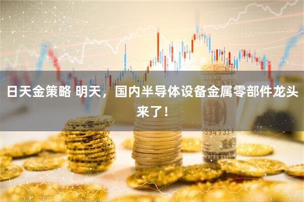 日天金策略 明天，国内半导体设备金属零部件龙头来了！